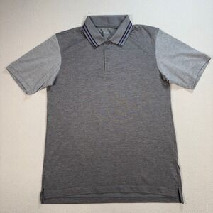 Uniqlo Roger Federer JW Anderson Polo Men's L Gray Dry-Ex Stretch Tennis Shirt